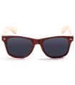 Ocean Beach Wood Brown Smoke - Sunglasses Casual