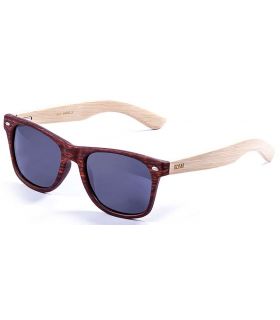 Gafas de Sol Casual Ocean Beach Wood Brown Smoke