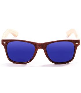 Sunglasses Casual Ocean Beach Wood Brown Blue