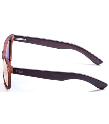Gafas de Sol Casual Ocean Beach Wood Brown
