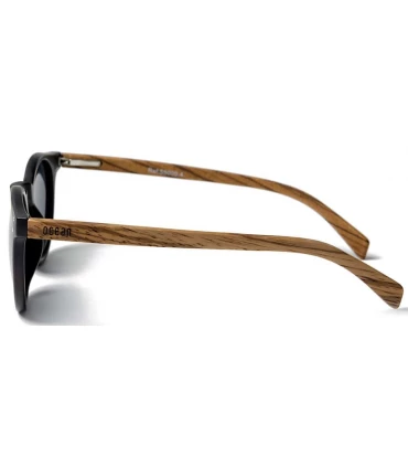 Gafas de Sol Casual Ocean Lizard Wood Black Brown Smoke