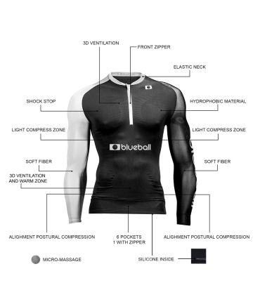 Camisetas técnicas running Blueball Running Tshirt Long Sleeve