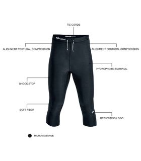 Running technical pants Blueball BB100004 Meshes 3/4 Compression