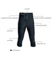 Pantalones técnicos running - Blueball BB100004 Mallas 3/4 Compresion negro