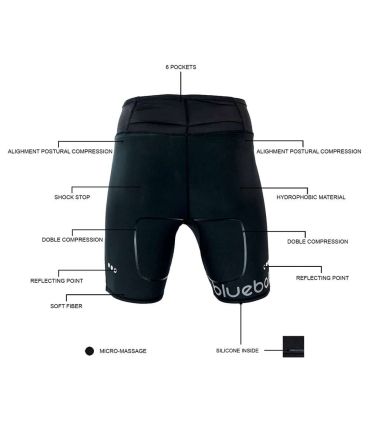Mallas running Blueball BB100005 Mallas Cortas con Bolsillo