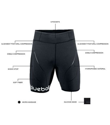 Mallas running Blueball BB100007 Mallas Cortas con Bolsillo