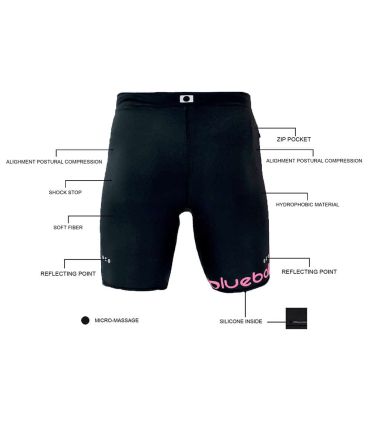 Mallas running Blueball BB200002 Mallas Cortas con Bolsillo W