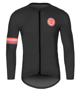 Maillots Blueball Jersey Black Long Sleeve with Logo
