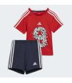 Camisetas técnicas running - Adidas Conjunto de sportswear adidas Sporty Summer rojo Textil Running