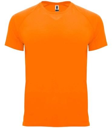 Camisetas técnicas running Roly Camiseta Bahrain Naranja Fluor