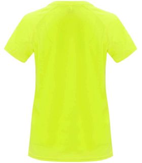 Camisetas técnicas running - Roly Camiseta Bahrain W Amarillo Fluor amarillo Textil Running