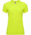 Camisetas técnicas running - Roly Camiseta Bahrain W Amarillo Fluor amarillo