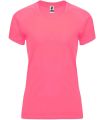 Camisetas técnicas running - Roly Camiseta Bahrain W Rosa Lady Fluor rosa Textil Running
