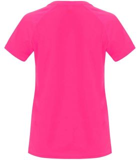 Camisetas técnicas running - Roly Camiseta Bahrain W Rosa Fluor fucsia