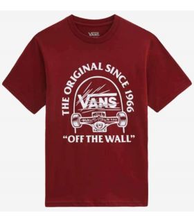Camisetas Lifestyle - Vans Camiseta Original Grind Boy Dark Rojo granate Lifestyle