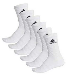 Adidas 6 Pairs Classic Cushioned Socks White - Running Socks