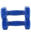 Pesas - Tobilleras Lastradas - Pesas Vinillo 2 x 3 Kg azul Fitness