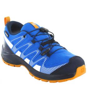 Zapatillas Trekking Niño - Salomon XA Pro V8 ClimaSalomon™ Waterproof Azul azul Calzado Montaña