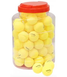 Pelotas Ping Pong - Juego 60 Pelotas Tenis de Mesa 3 Estrellas Amarillo Fluor amarillo Tenis Mesa