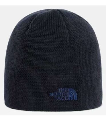 Gorro The North Face Bones Reciclado Navy azul marino con forro polar interior y logotipo bordado.