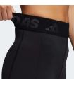 Pantalones técnicos running - Adidas Mallas Cortas Techfit Baadge Of Sport negro Textil Running