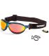 Gafas de sol deportivas Ocean Tierra de Fuego con montura azul transparente y lentes polarizadas Revo.