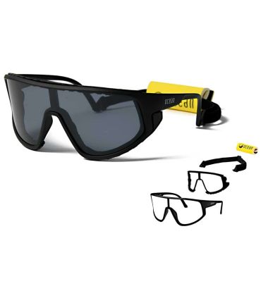 Gafas de sol flotantes Ocean WaterKilly Matte Black Smoke con lentes polarizadas para deportes acuáticos.