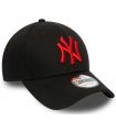Gorras - New Era Gorra New York Yankees Essential Logo Rojo 9FORTY negro