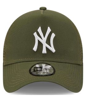 Gorras - New Era Gorra Trucker Yankees de Nueva York Khaki A-Frame verde Lifestyle