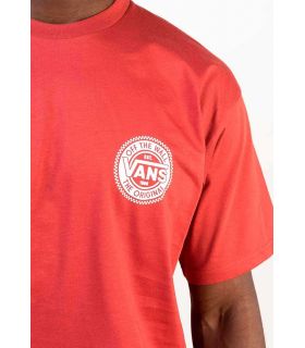 Camisetas Lifestyle - Vans Original Checkerboard CO SS Chili Oil rojo Lifestyle