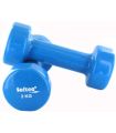 Weights-Weighted Billets Dumbbells Vinillo 2 x 2 Kg