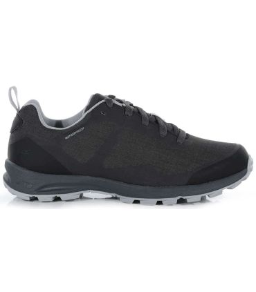 Zapatillas trekking hombre Regatta Samaris Life Waterproof negro, calzado impermeable y ligero para montaña.