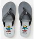 Chanclas Rip Curl Ripper Logo con tira de nobuk sintético y detalle de pespunteado clásico.