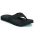 Chanclas Rip Curl Chiba hombre color negro con correa de cuero sintético acolchada para máxima comodidad diaria.