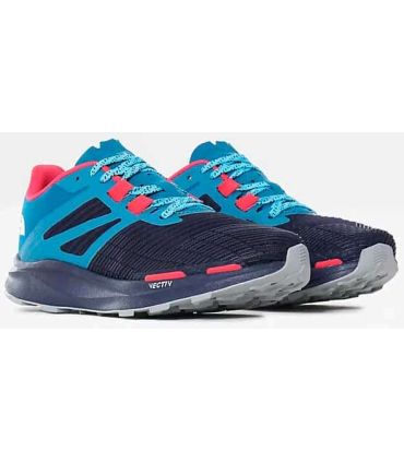 Zapatillas trail running The North Face Vectiv Eminus azul para hombre con tecnología VECTIV y suela Surface CTRL.