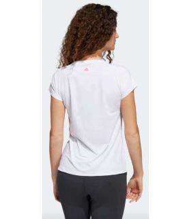 Camisetas técnicas running - Adidas Camiseta Training 3 Bandas blanco Textil Running