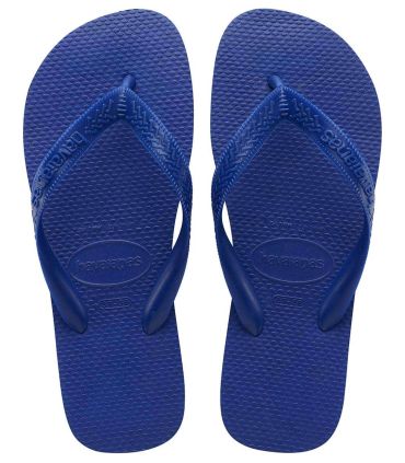 Chanclas Havaianas Top Fc Royal azul real, diseño unicolor clásico y resistente para playa o piscina.