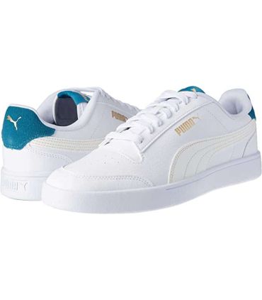 Zapatillas Puma Shuffle 18 de diseño clásico y estilo urbano con suela de goma blanca.