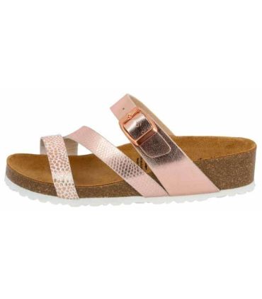 Sandalias Casual Lico Sandalias Natural Glitter