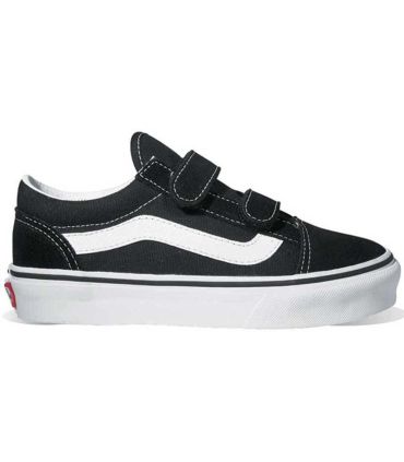 Vans YT Ward V junior: zapatillas de ante y lona con doble velcro, puntera reforzada y suela waffle de caucho.