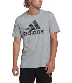 Camisetas Lifestyle - Adidas Essentials Camo Print gris Lifestyle