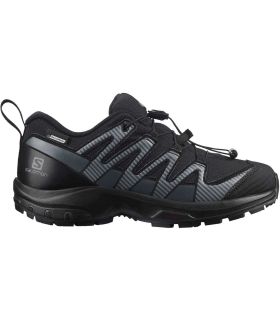 Zapatillas Trail Running Junior - Salomon XA Pro V8 Climasalomon Waterproof Negro negro Zapatillas Trail Running