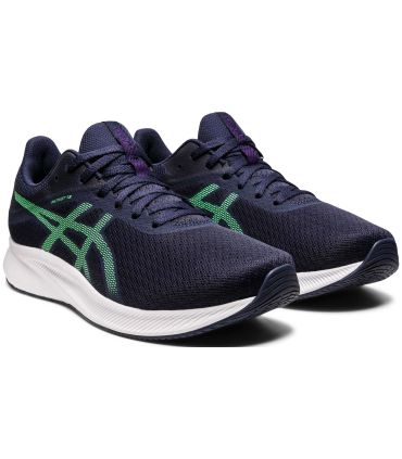 Zapatillas de running Asics Patriot 13 con amortiguación y rebote para una pisada cómoda y reactiva.
