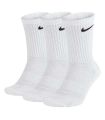 Chaussettes Running Nike Calcetines Cushioned Crew Blanco