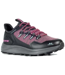 Zapatillas trekking Hi-Tec Trek WP W moradas mujer, membrana impermeable y suela MD Traction de gran agarre.