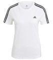 Camisetas Lifestyle - Adidas Camiseta Essentials Slim Loungewear 3 Bandas blanco Lifestyle