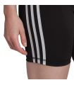 Mallas running - Adidas Mallas Cortas Training Essentials High-Waisted 3 Bandas negro Textil Running