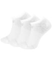 New Balance Socks No Show Cotton Flat Knit Pack White