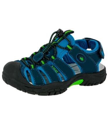 Sandalias Lico Nimbo Azul para niños, calzado deportivo robusto de material sintético resistente.