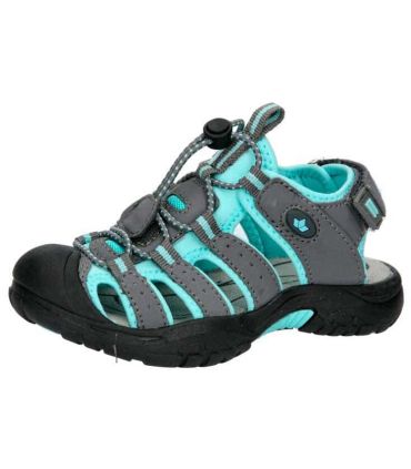 Sandalias Lico Nimbo gris para niños con diseño deportivo y material sintético robusto.